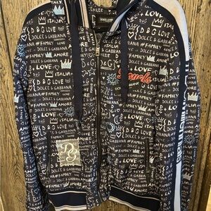 Dolce & Gabbana Hooded Millennials Graffiti Jacket L